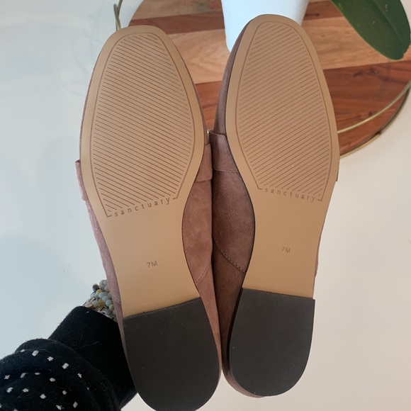 NIB Sanctuary Sass 2.0 desert taupe perforated loafers-size 7 - Picture 9 of 13